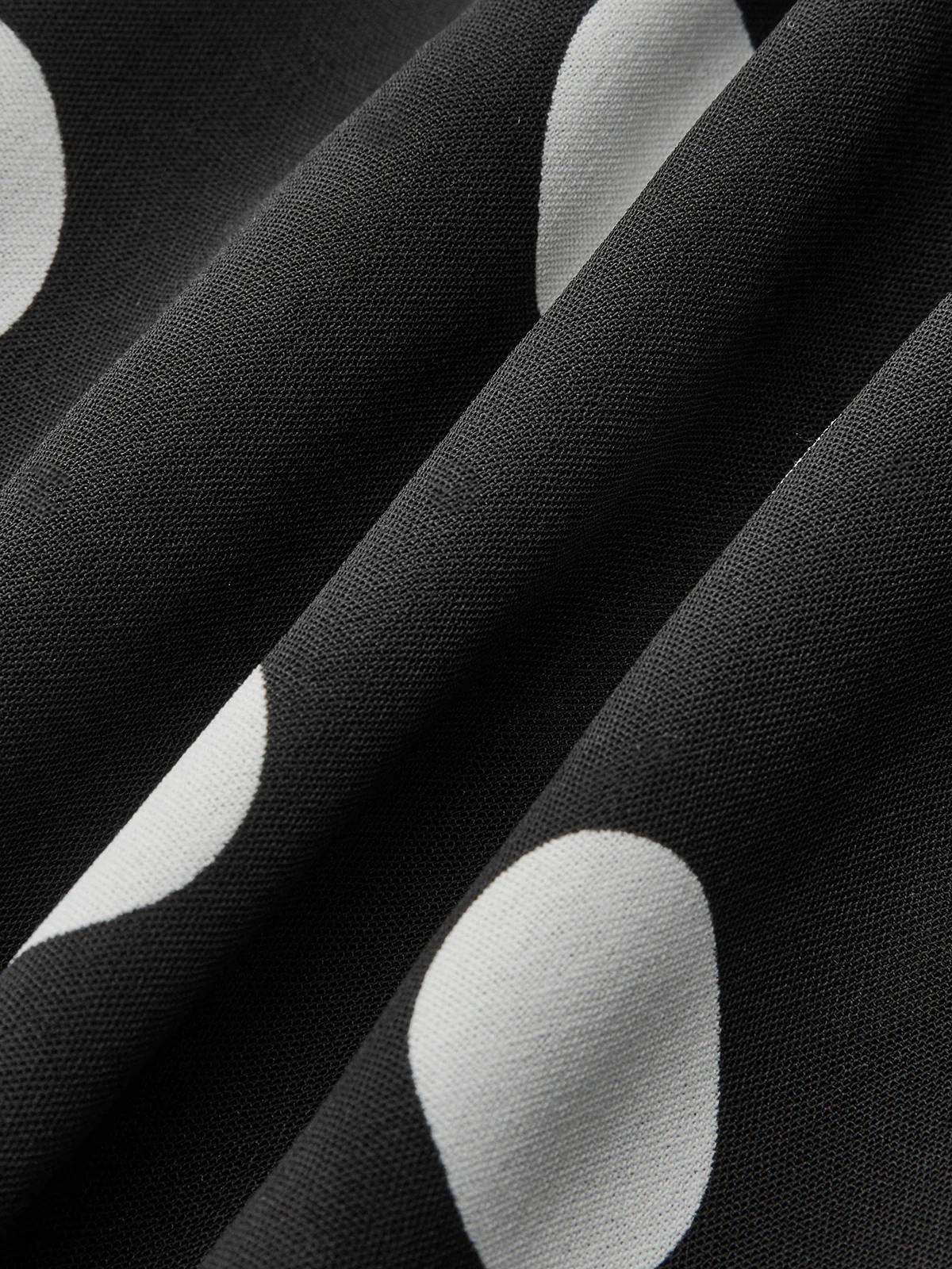 Strapless Polka Dot Ruched Maxi Dress - Wholesalesil