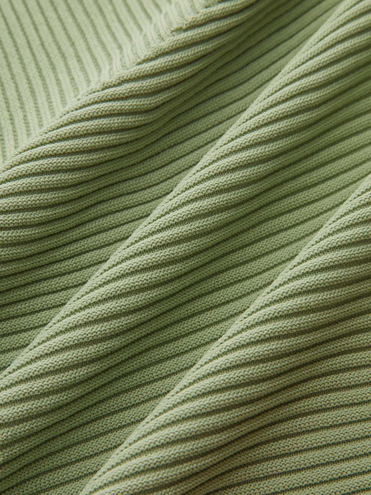 V-Neck Textured Asymmetric Hem Knit Sweater - Wholesalesil