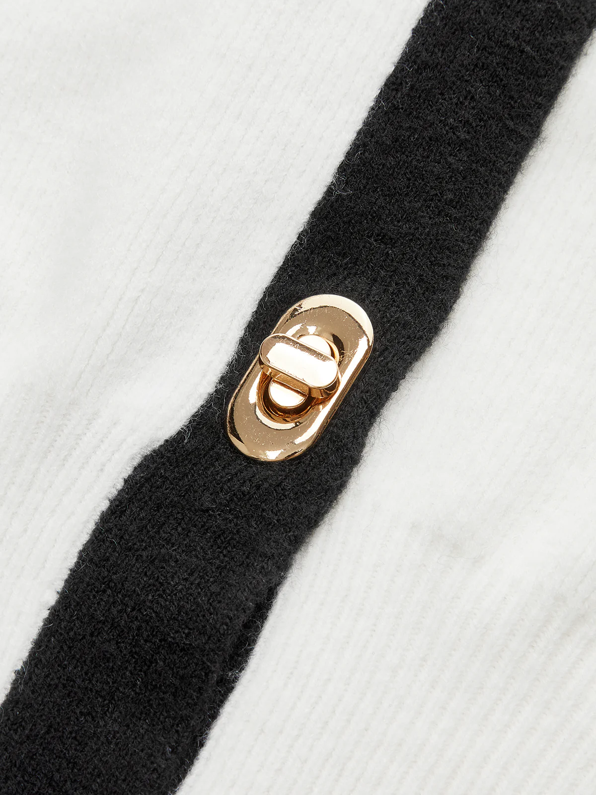 Contrast Trim Button Wool Blend Cardigan - Wholesalesil