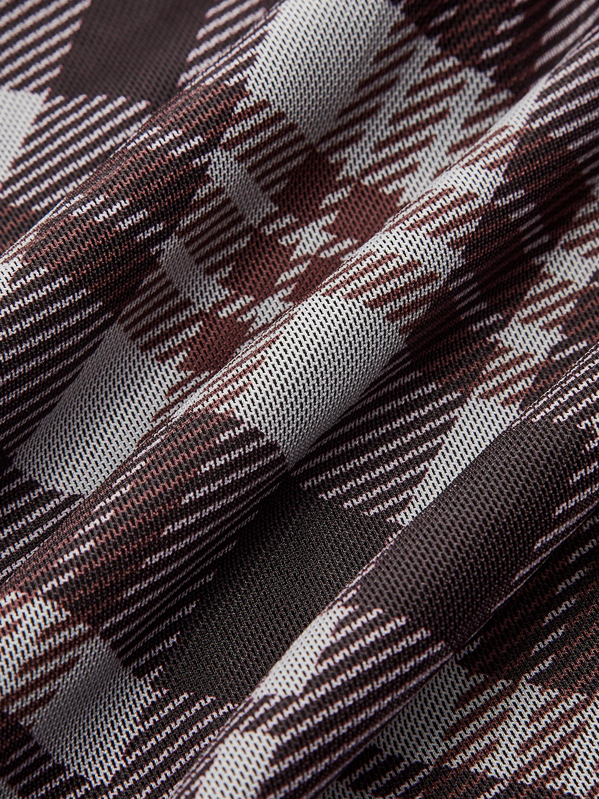 Plaid Mesh Long Sleeve Maxi Dress - Wholesalesil