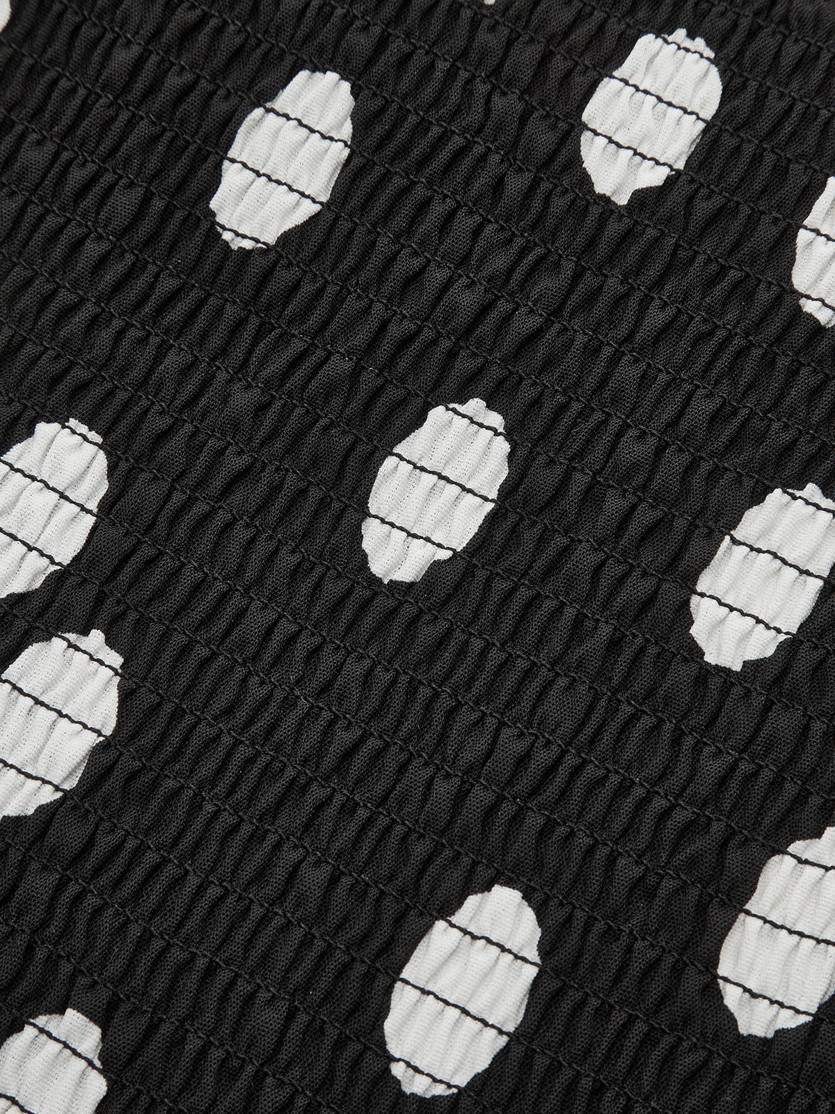 Strapless Polka Dot Ruched Maxi Dress - Wholesalesil