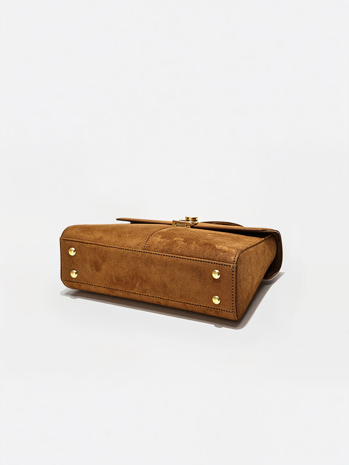 Suede Effect Top-Handle Bag - Wholesalesil