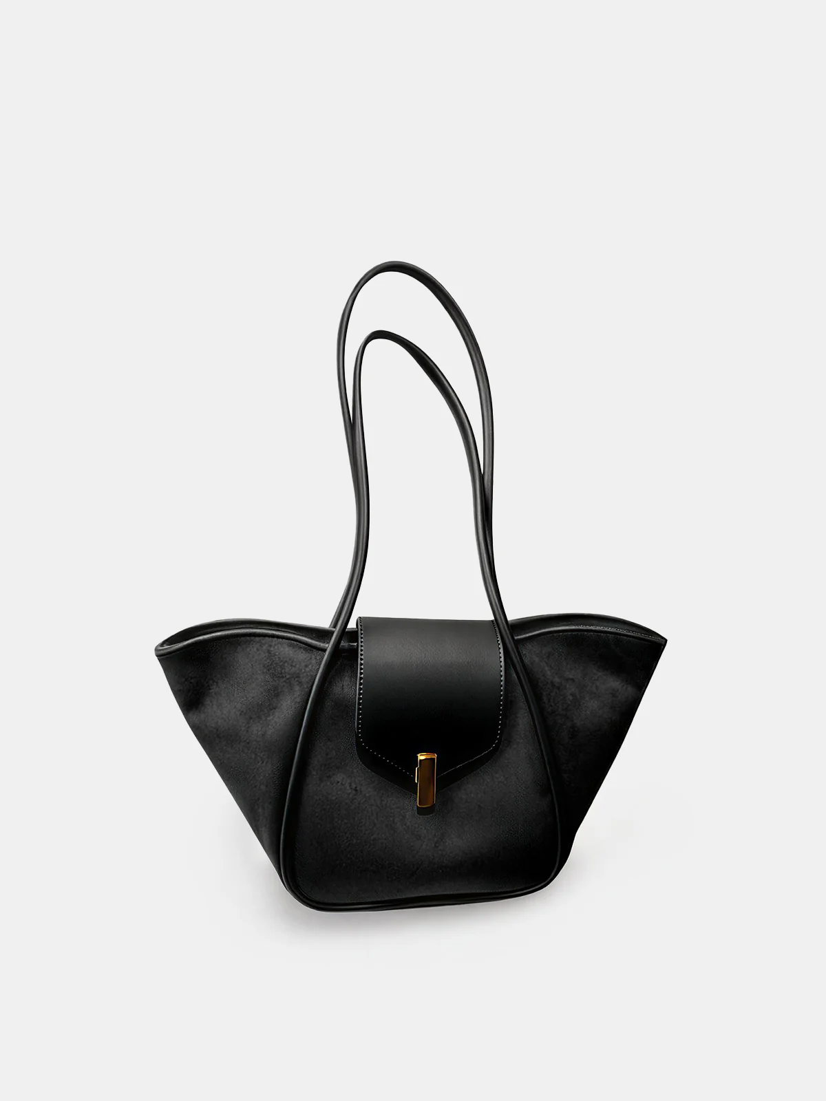 Minimalist Flap Clasp Shoulder Bag - Wholesalesil