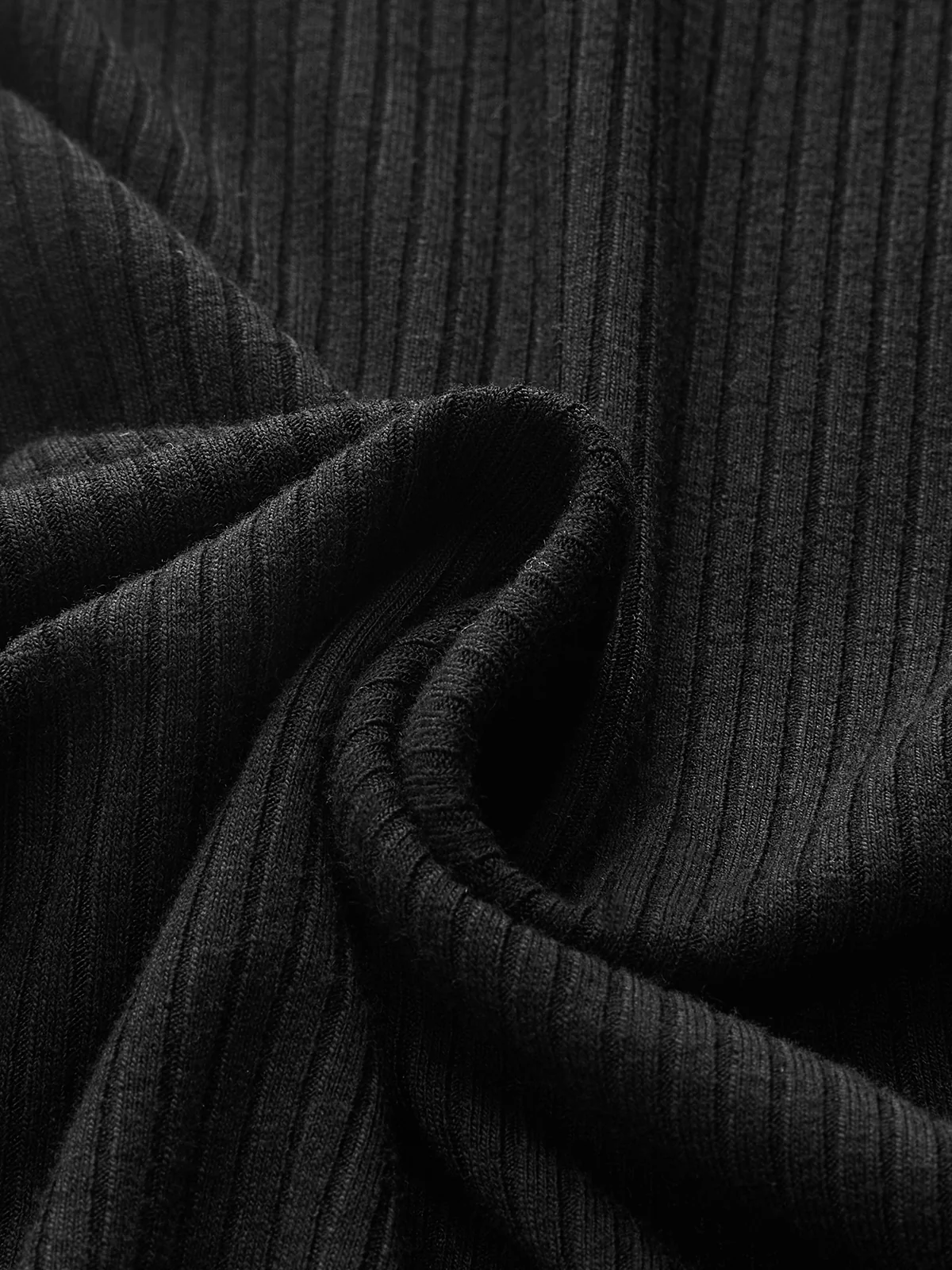 Asymmetric Ribbed Knit Top - Wholesalesil