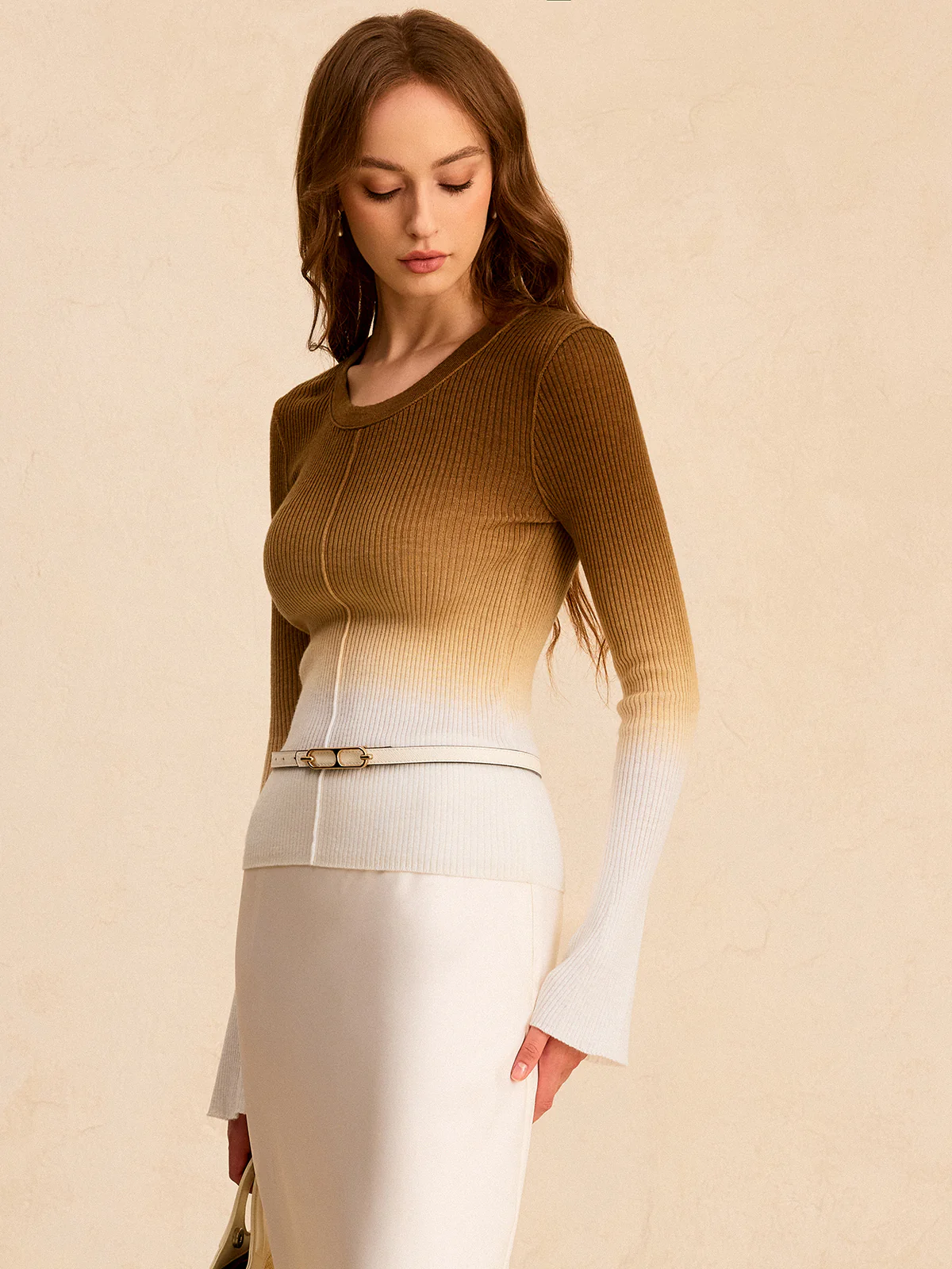 Ombre Slim Knit Top - Wholesalesil