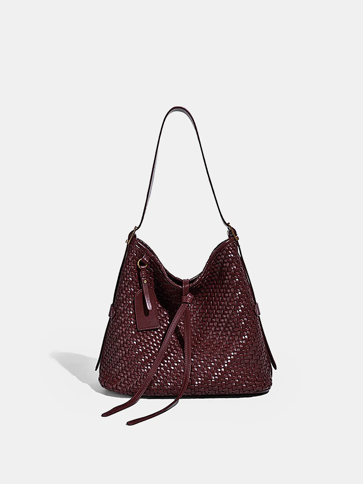 Woven PU Bucket Bag - Wholesalesil