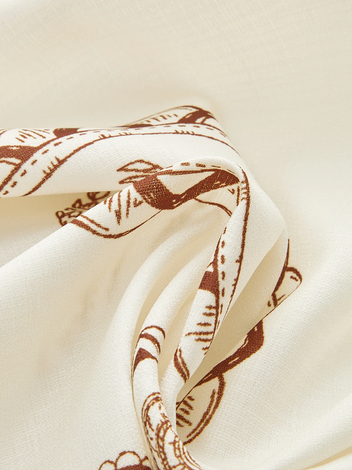 Printed Shirt Dress with Rope Tie Belt - Wholesalesil