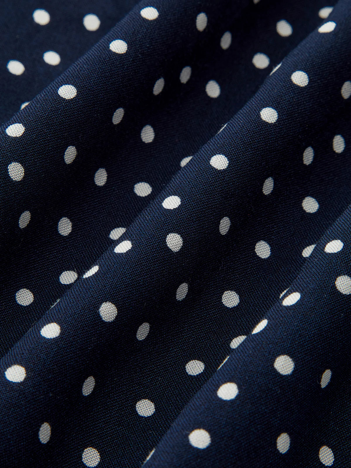 Polka Dot Lace Trim V-Neck Maxi Dress - Wholesalesil