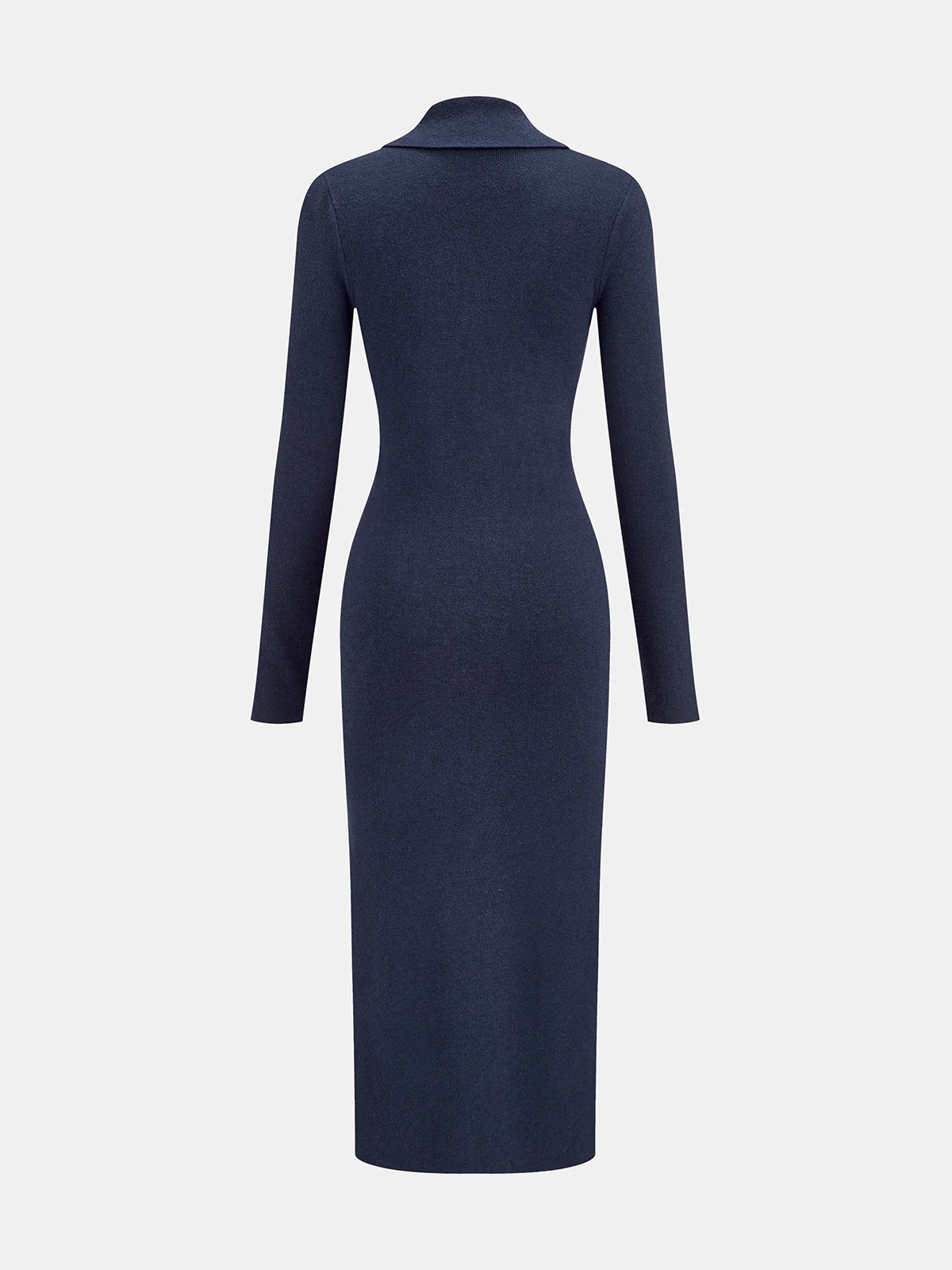 Collared Button Front Longline Knit Cardigan - Wholesalesil