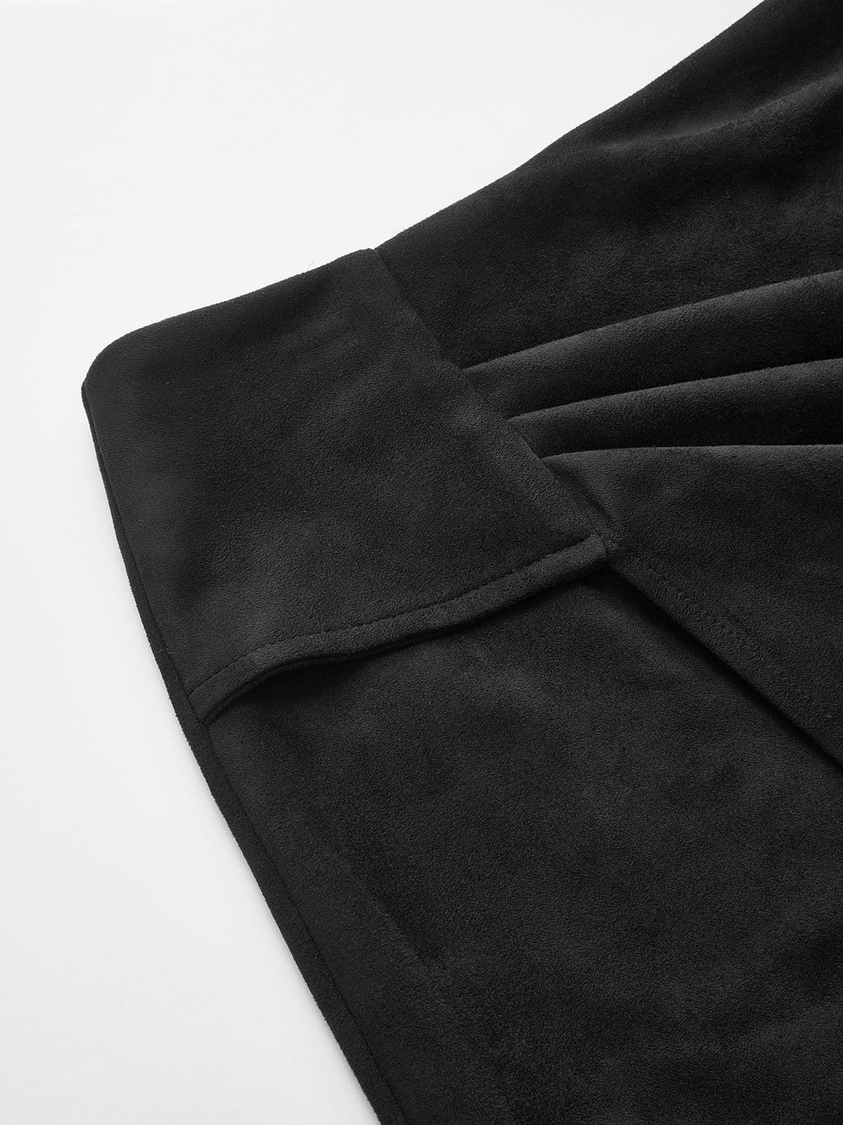 Asymmetric Ruched Midi Skirt - Wholesalesil