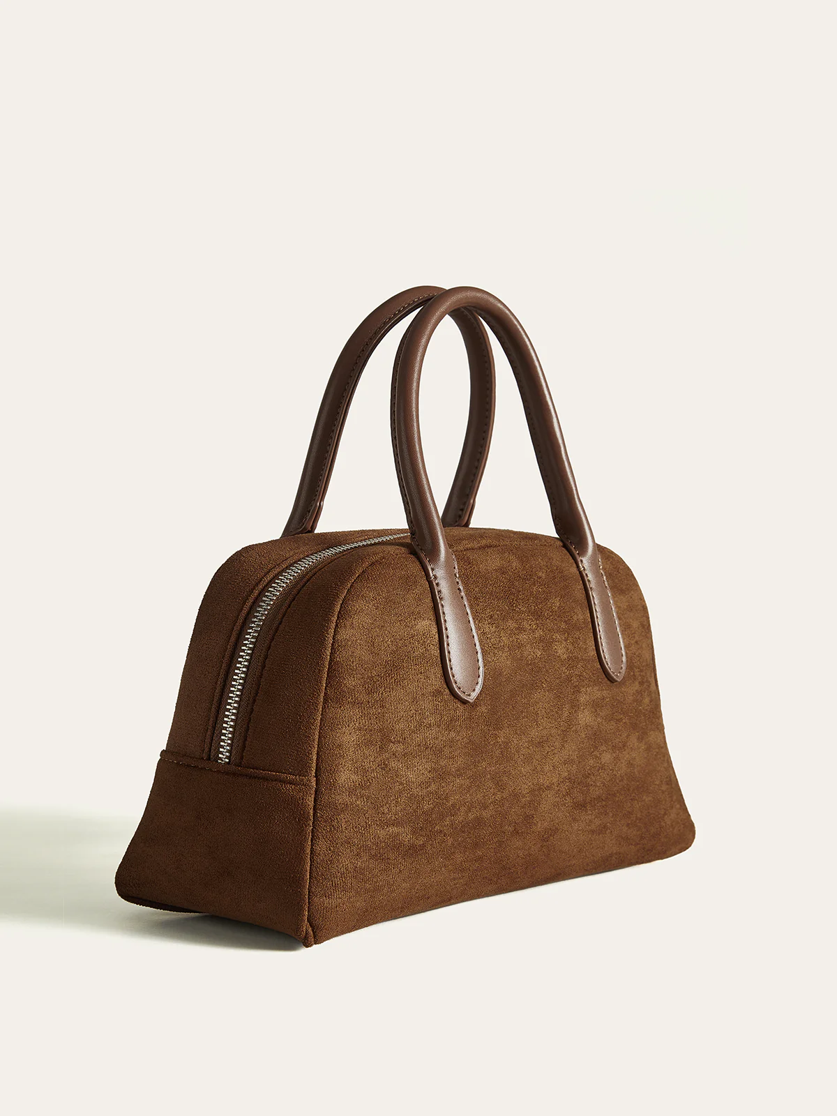 Suede Dome Top Handle Bag - Wholesalesil