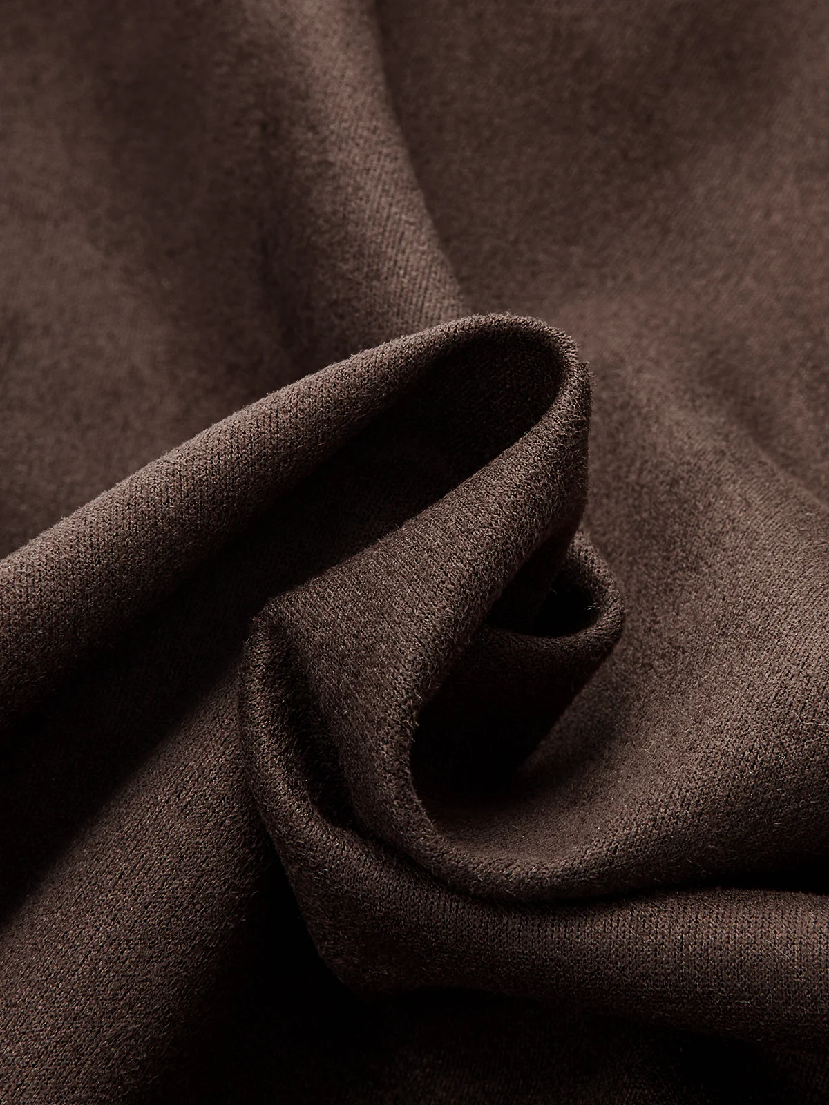 Hollow Hem Suede Effect Jacket - Wholesalesil