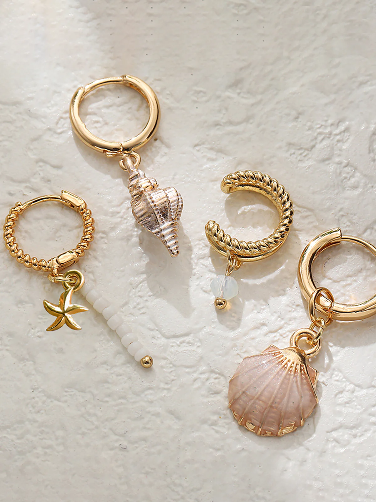 Marine Charm Earrings Set - Wholesalesil