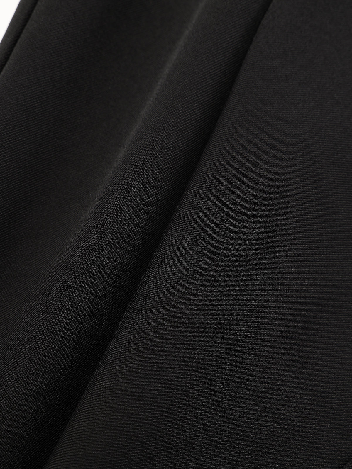 Faux Leather Waistband Straight-Leg Pants - Wholesalesil