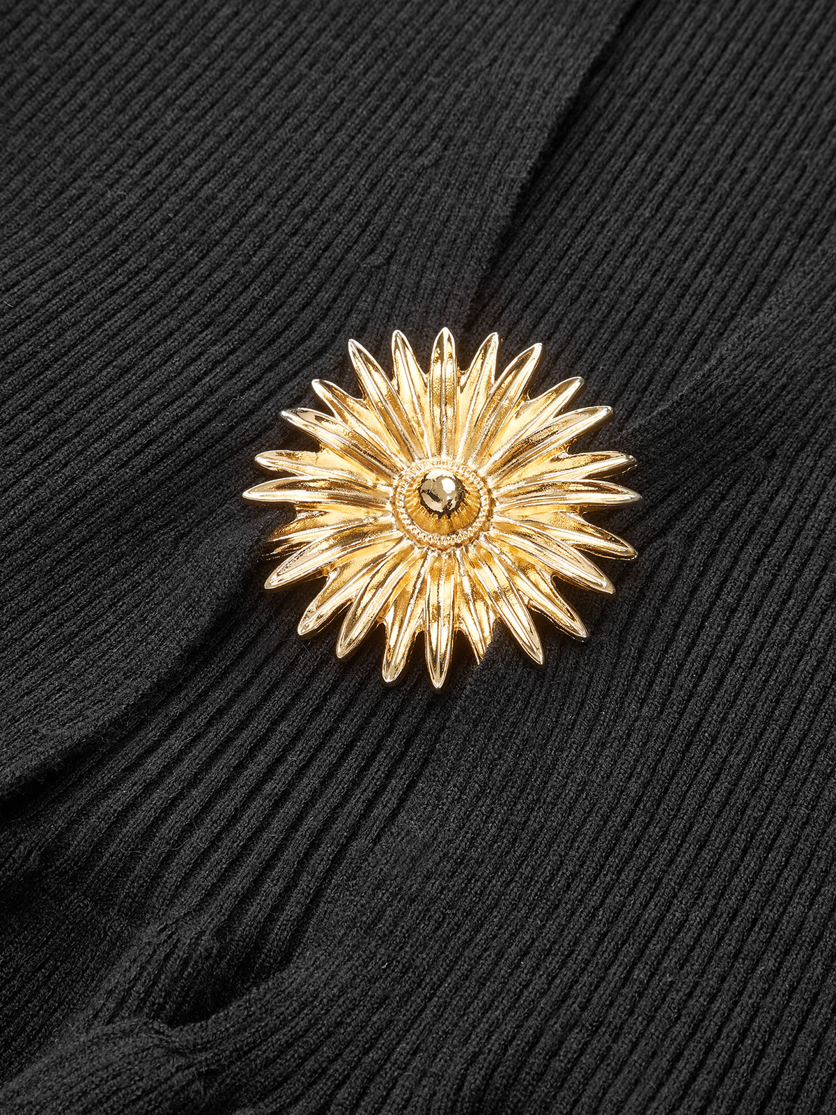 Metal Detail Knit Peplum Cardigan - Wholesalesil