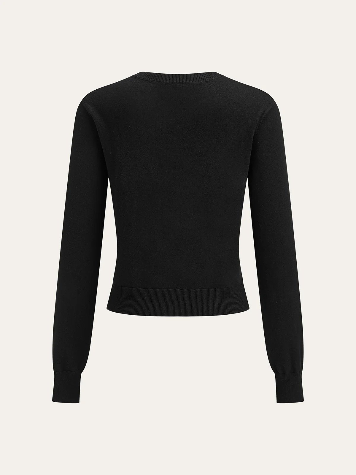 Wool Blend Metal Button Cardigan - Wholesalesil