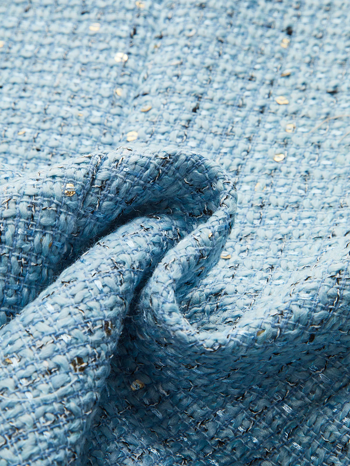 Tweed Sleeveless Belted Vest - Wholesalesil