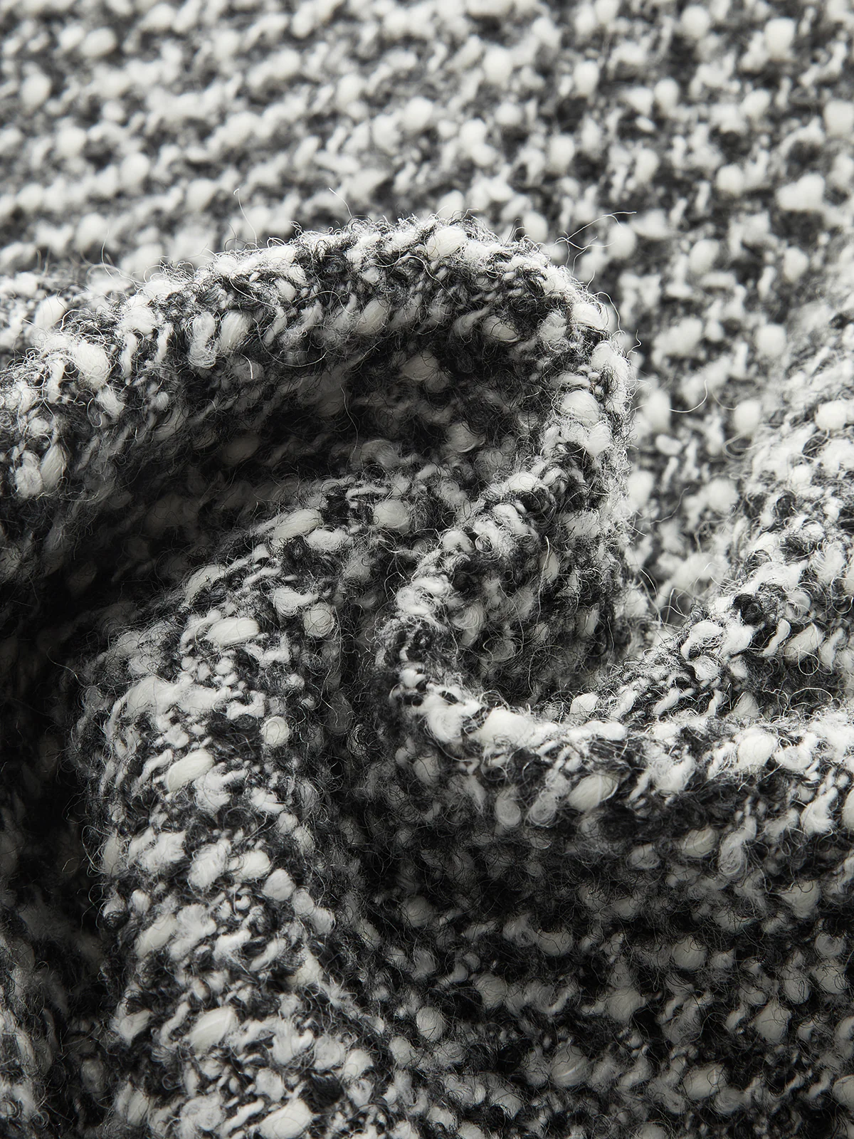 Metal Detail Tweed High-Waist Shorts - Wholesalesil