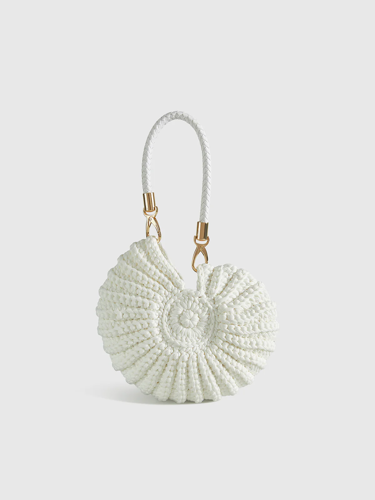 Crocheted Conch-Shaped Handbag - Wholesalesil