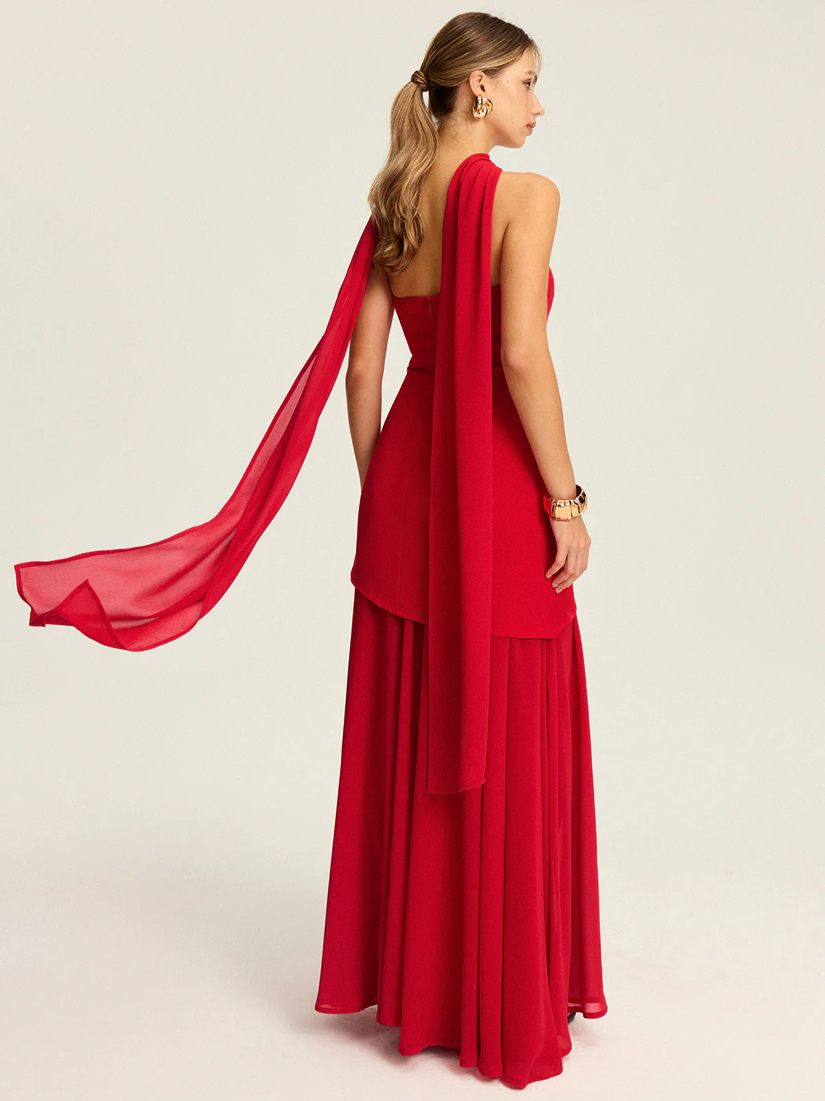 Strapless High-Slit Maxi Dress - Wholesalesil