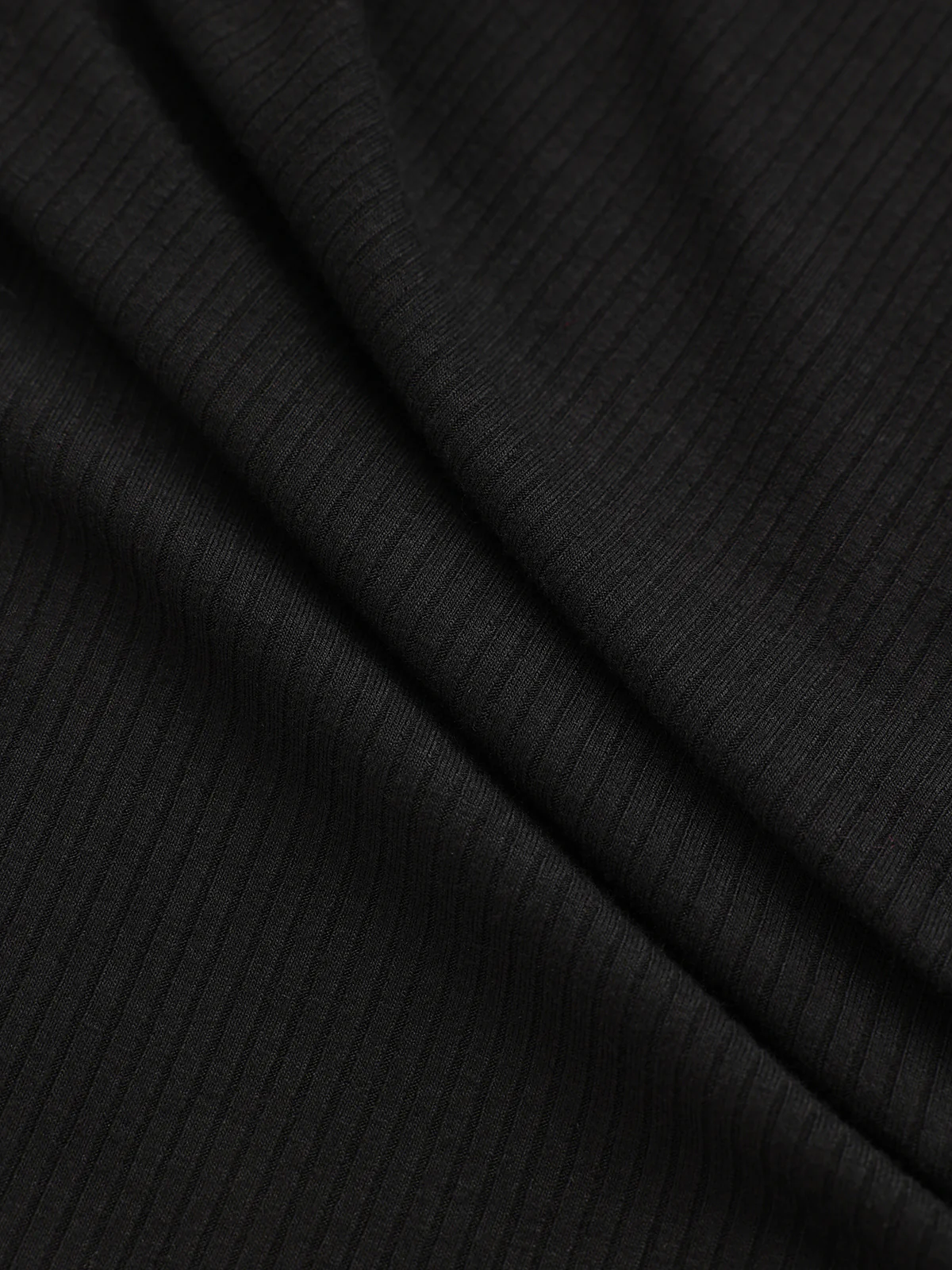 Side Button Asymmetric Lapel Ribbed Knit Top - Wholesalesil