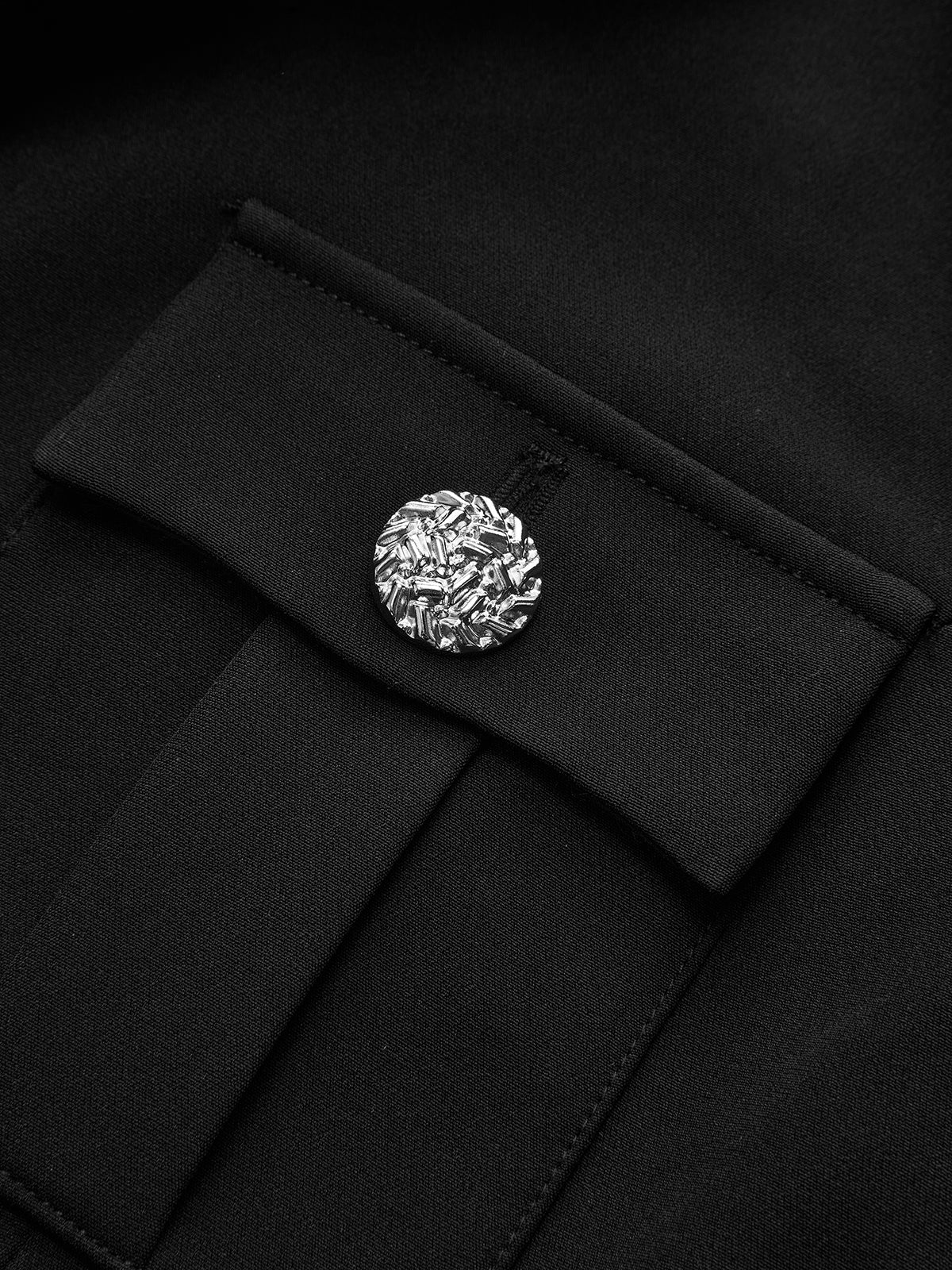 Buttoned Collared Tailored Blazer Dress - Wholesalesil