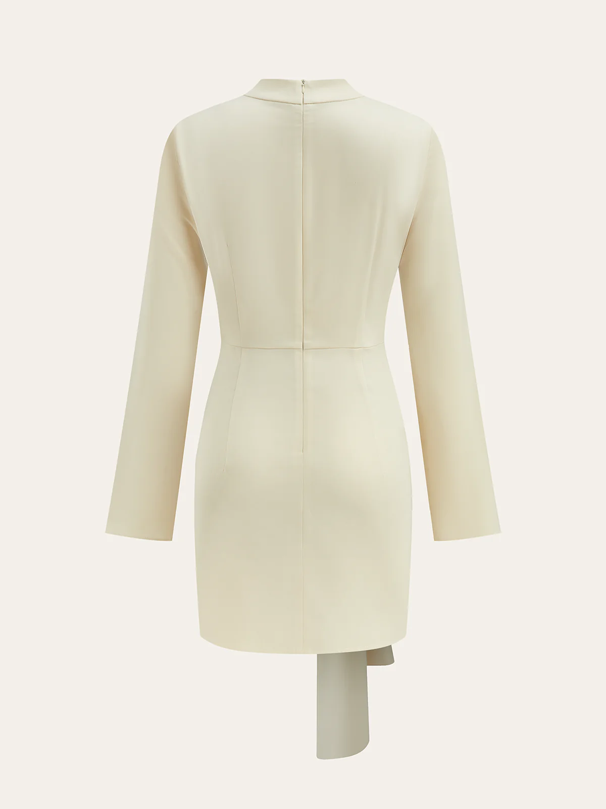 Cowl Neck Tie-Waist Dress - Wholesalesil