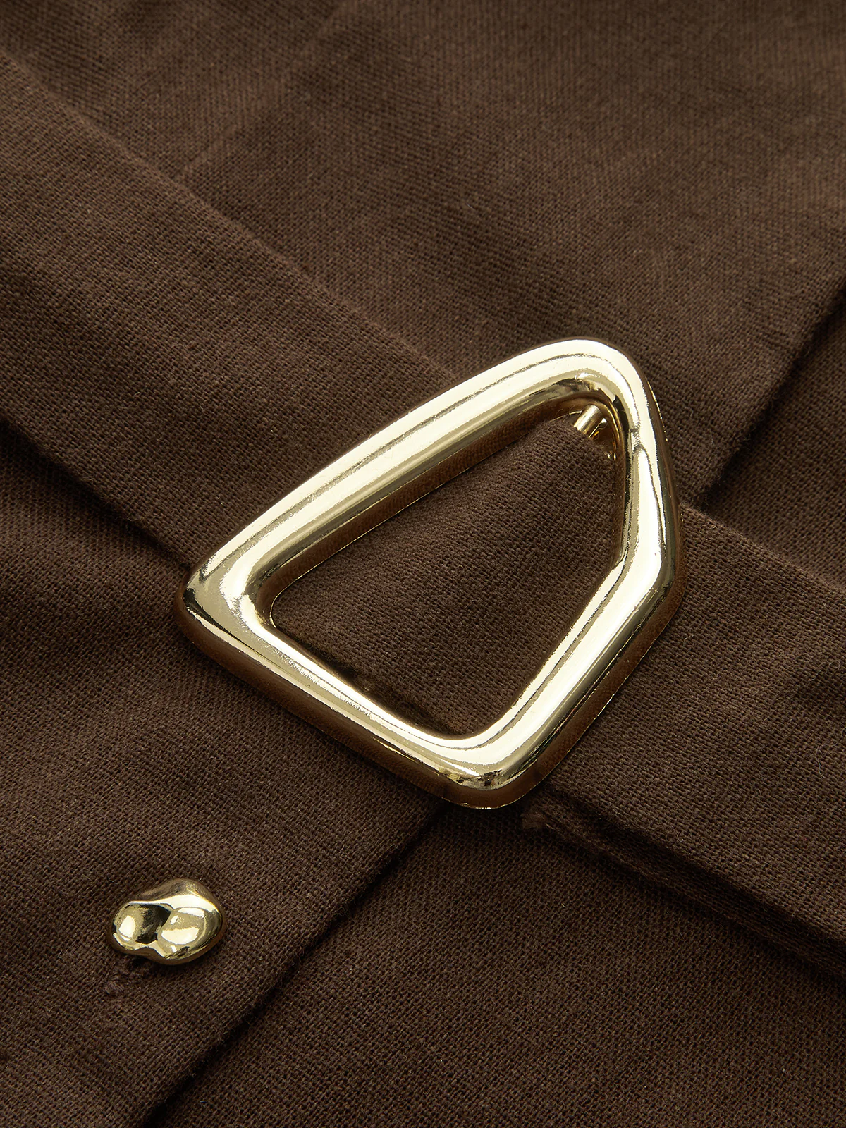 Belted Button-Front Shirt Dress - Wholesalesil