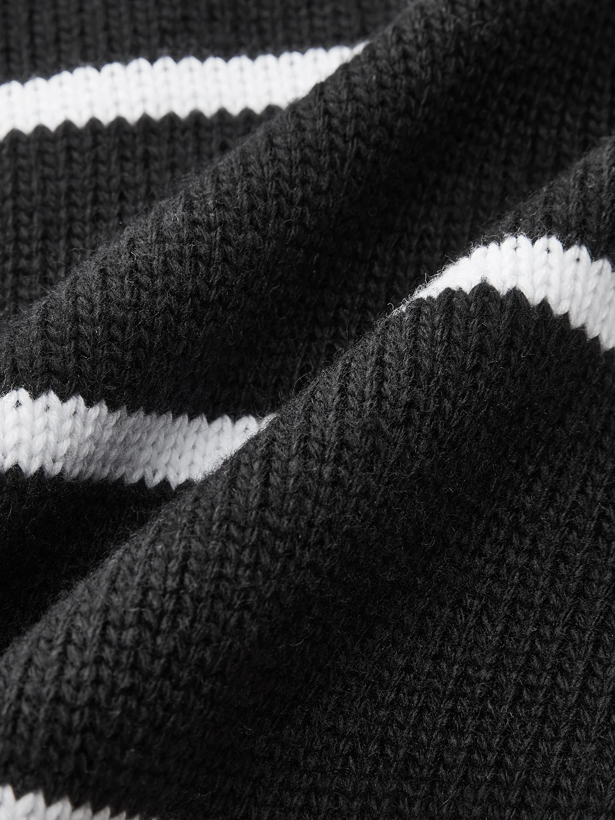 Striped Wool Blend Button Cardigan - Wholesalesil