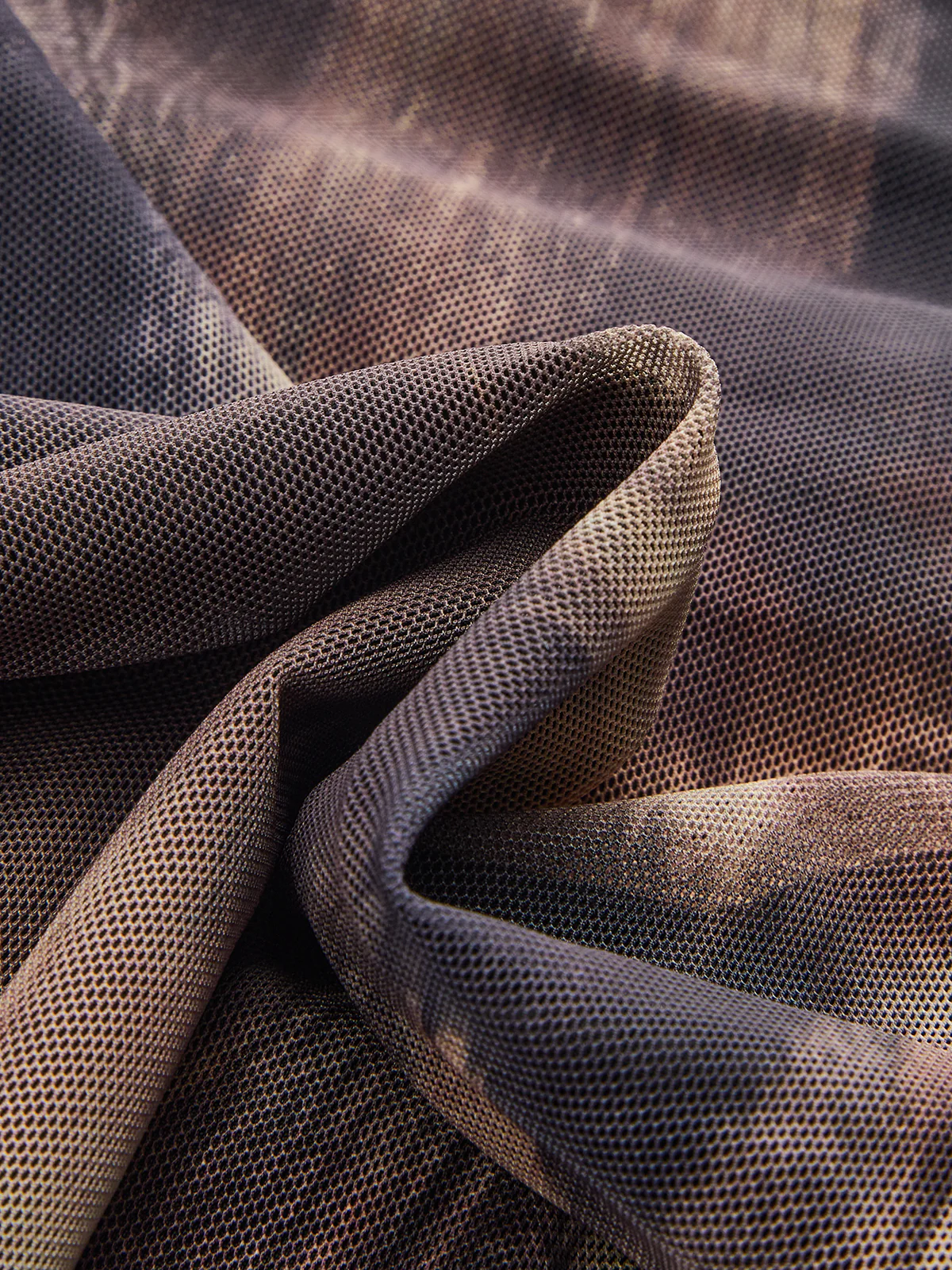 Gradient Print Ruched Long Sleeve Bodysuits - Wholesalesil