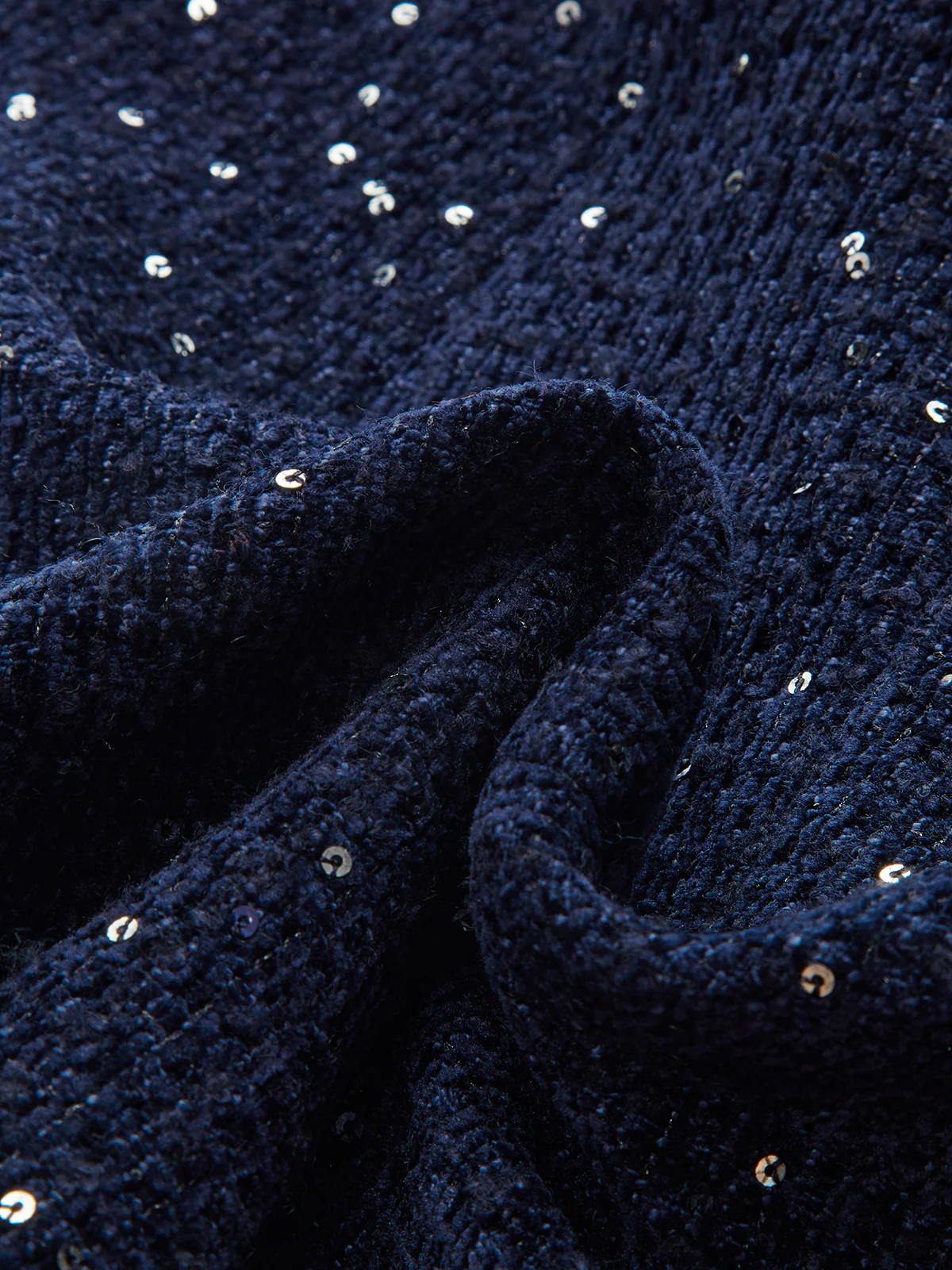 Metal Button Sequin Tweed Strapless Vest - Wholesalesil