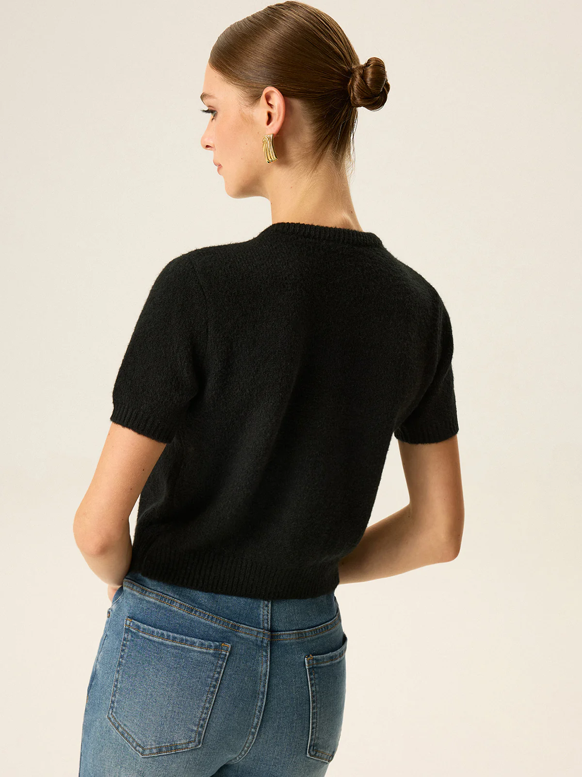 Metal Detail Knit Cardigan - Wholesalesil