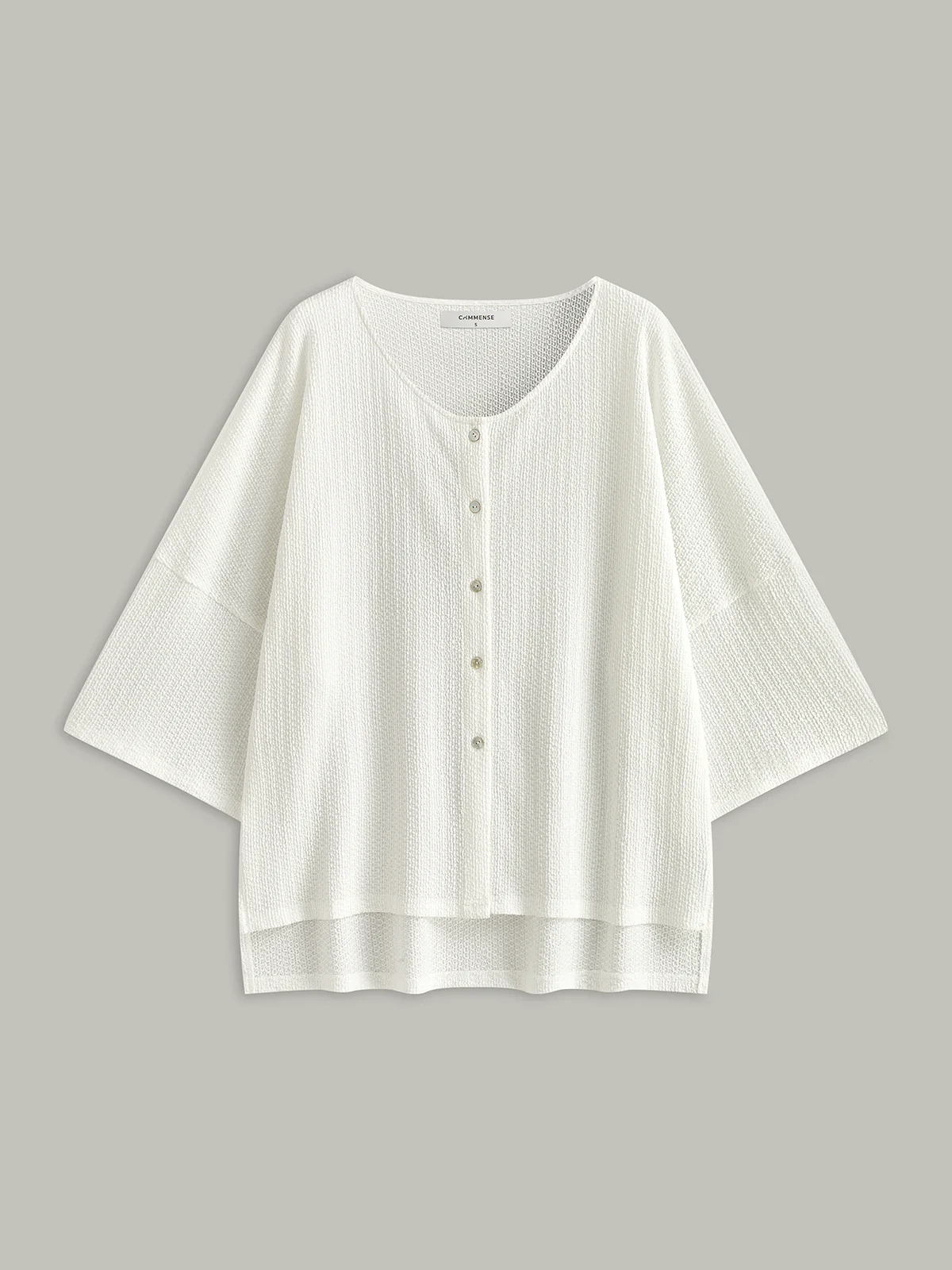 Button-Front Loose-Fit Shorts Set - Wholesalesil