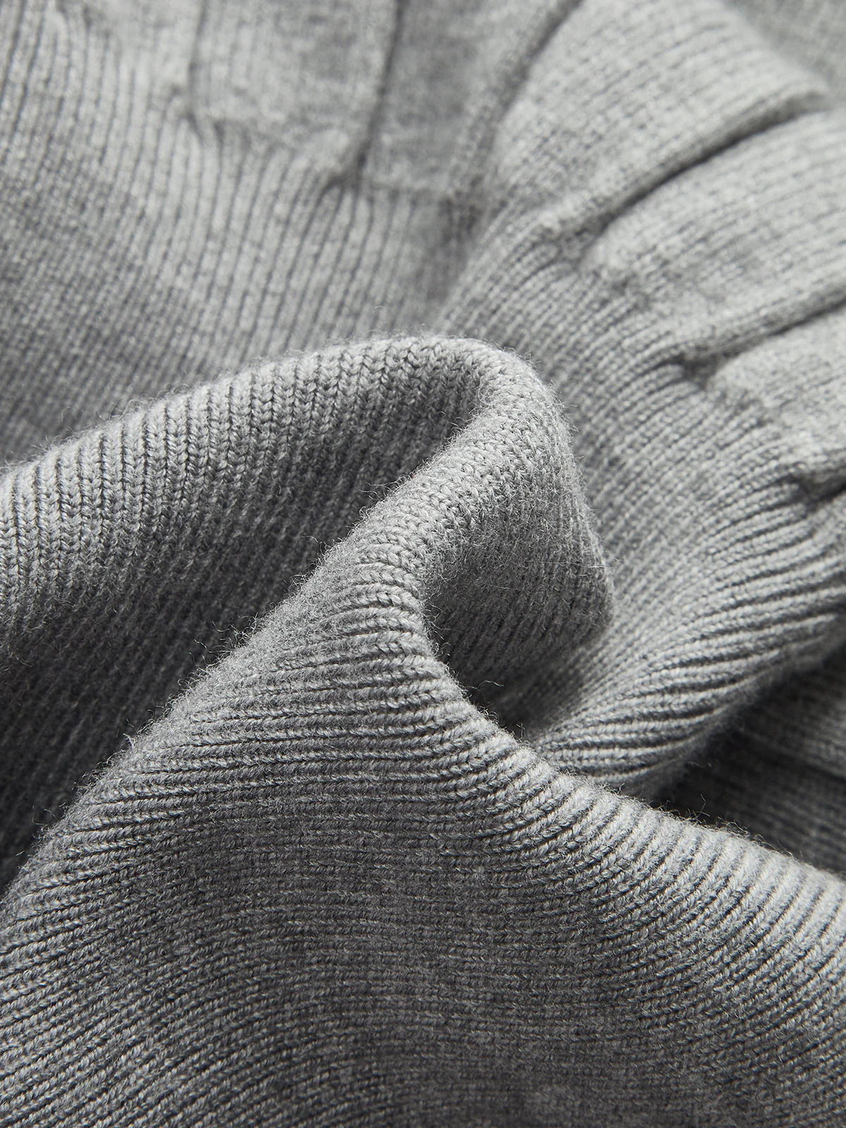 Lace Hem Ribbed Knit Cardigan - Wholesalesil