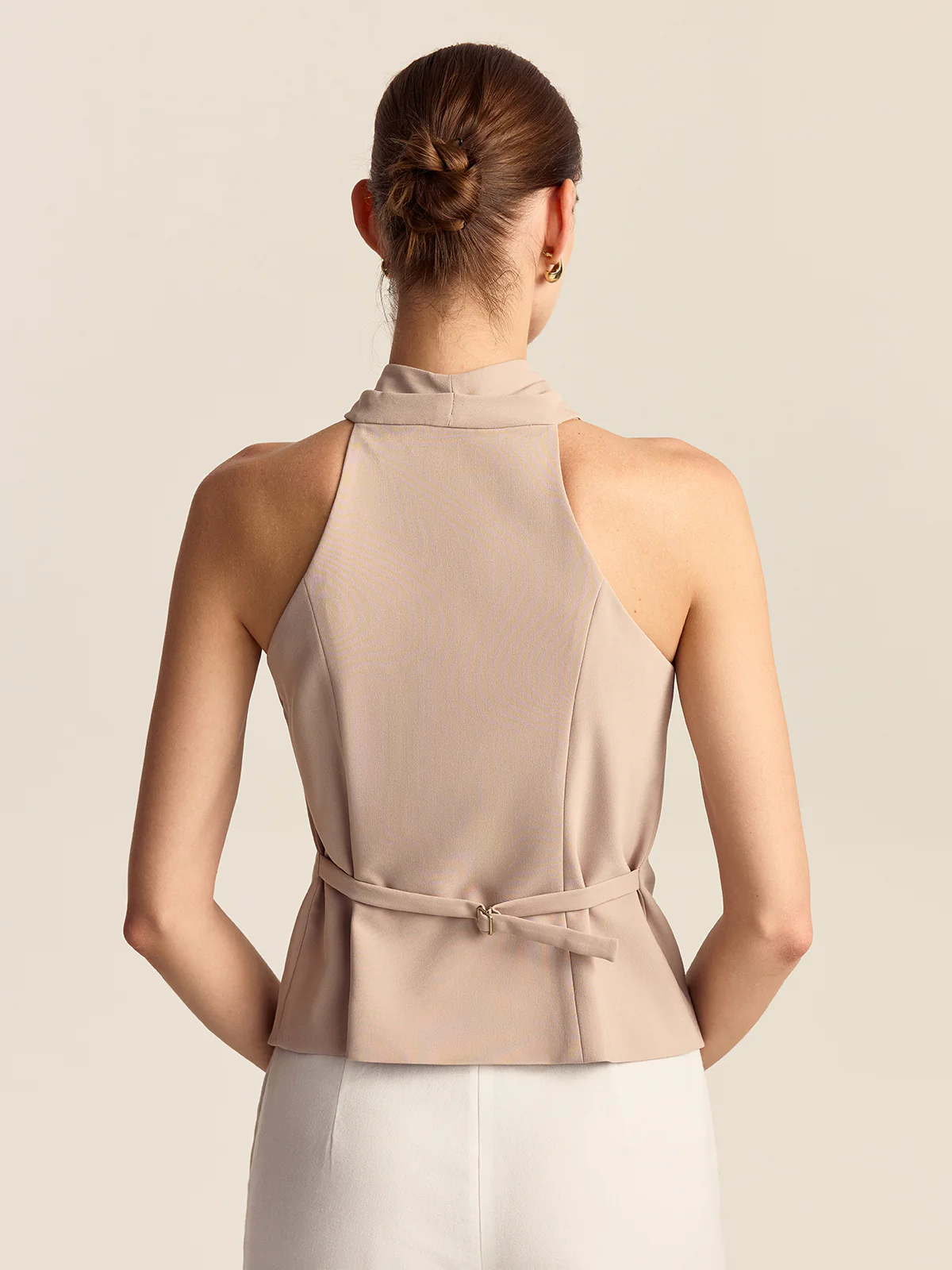 Cross-Front Halter Top - Wholesalesil