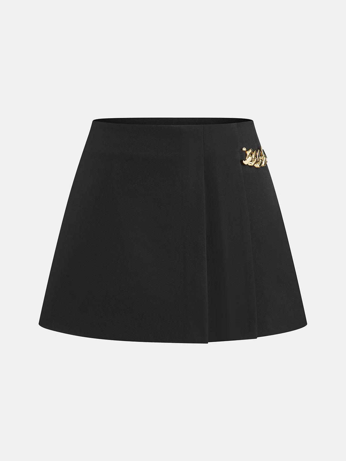 Chain Detail Pleat Skorts - Wholesalesil