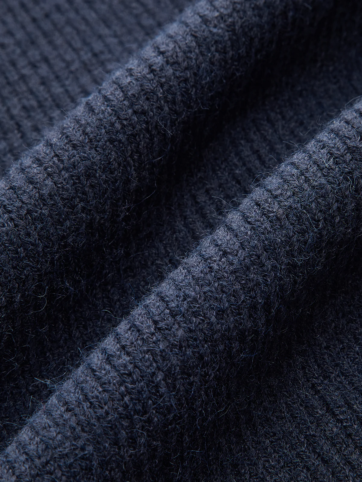 Leg-Of-Mutton Sleeve Denim Panel Knit Cardigan - Wholesalesil