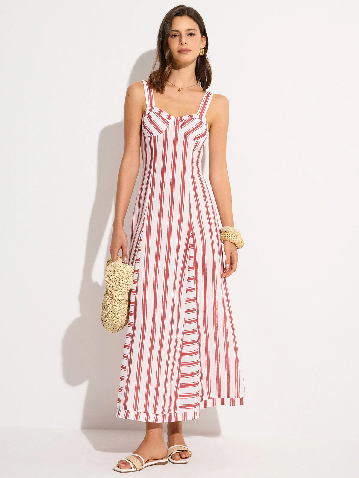Striped Maxi Dress - Wholesalesil
