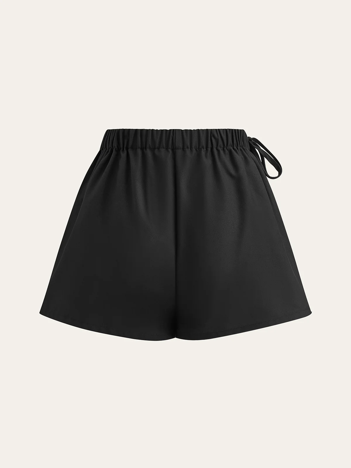 Pleated Skort with Drawstring - Wholesalesil