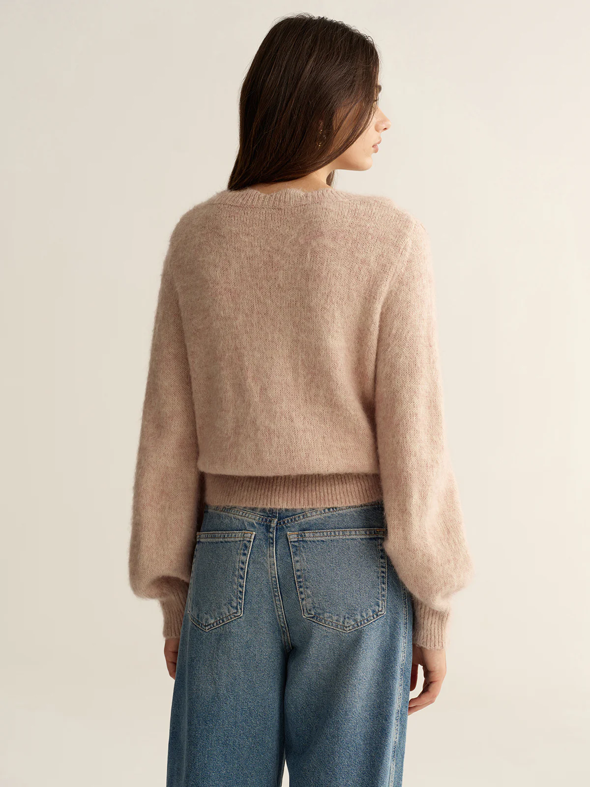 Scalloped Edge Wool-Blend Knit Cardigan - Wholesalesil