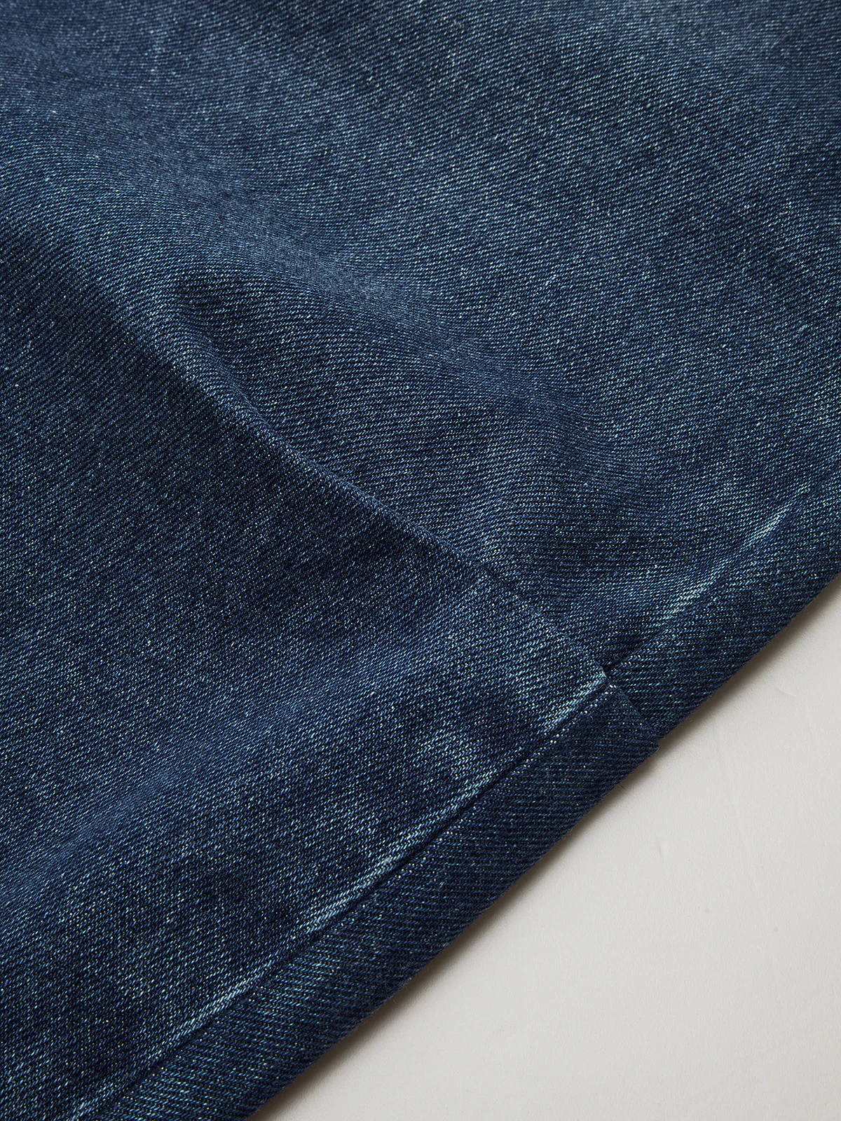 Mid-Waisted Denim Curved-Leg Pants - Wholesalesil