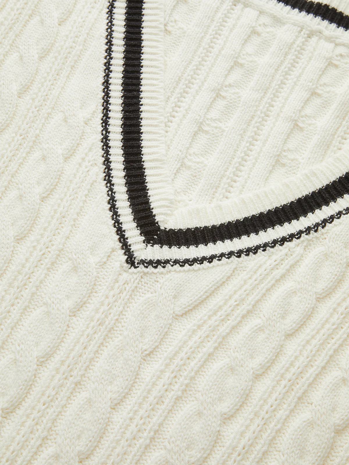 Cable-Knit Stripped Sweater - Wholesalesil