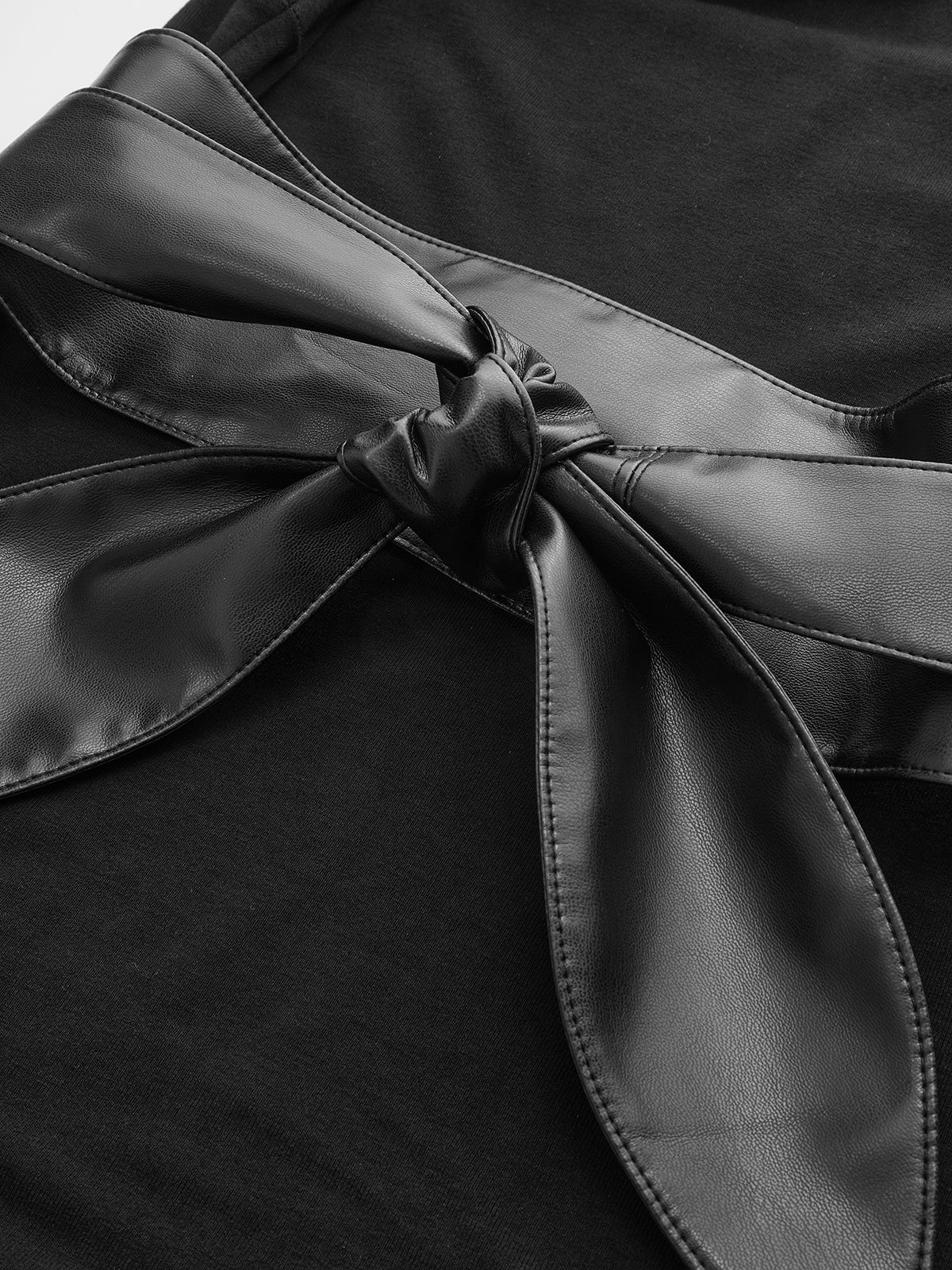 Long Sleeve Maxi Dress with Wide Belt - Wholesalesil