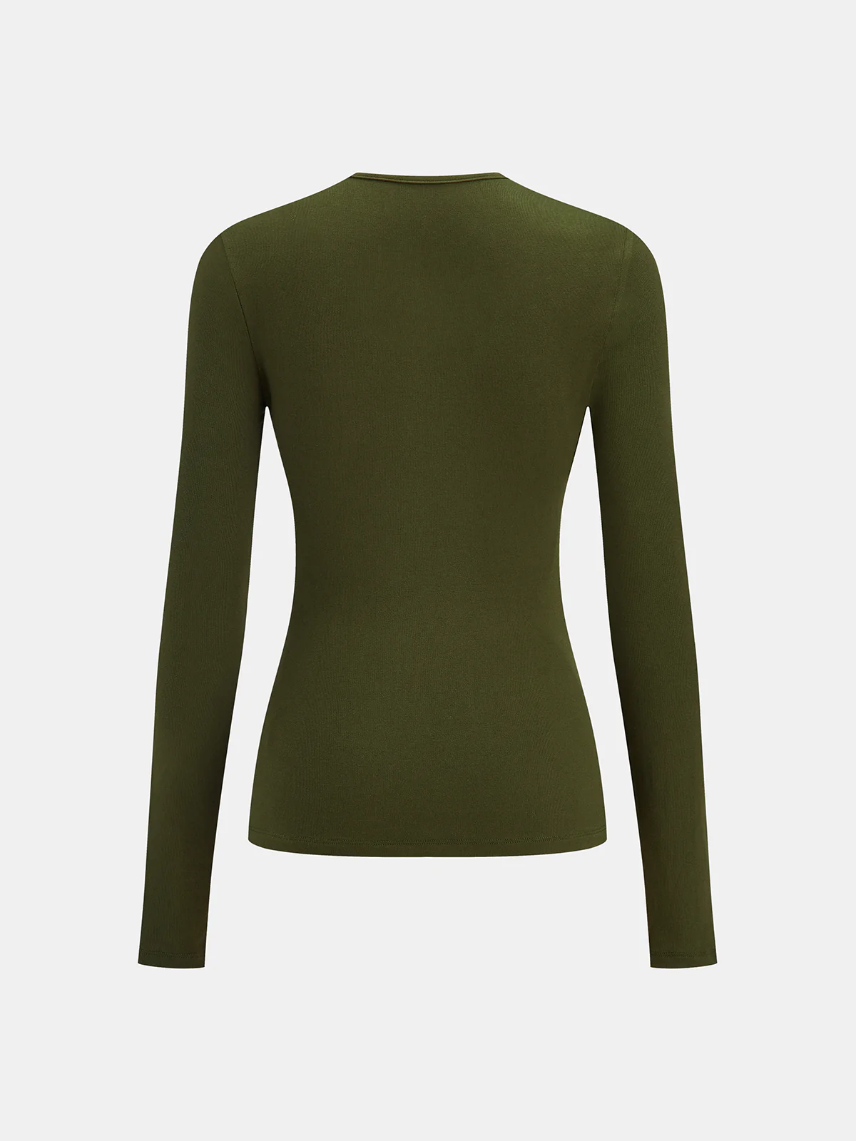 Twisted Front Detail Long Sleeve Knit Top - Wholesalesil