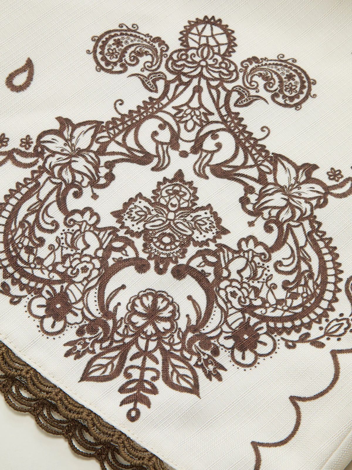 Floral Printed Suit Shorts with Lace Trims and Belt - Wholesalesil