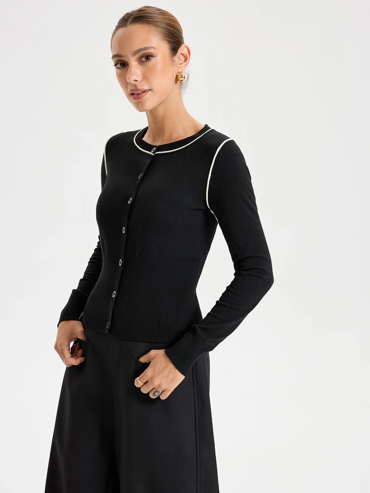 Fine Line Cardigan - Wholesalesil