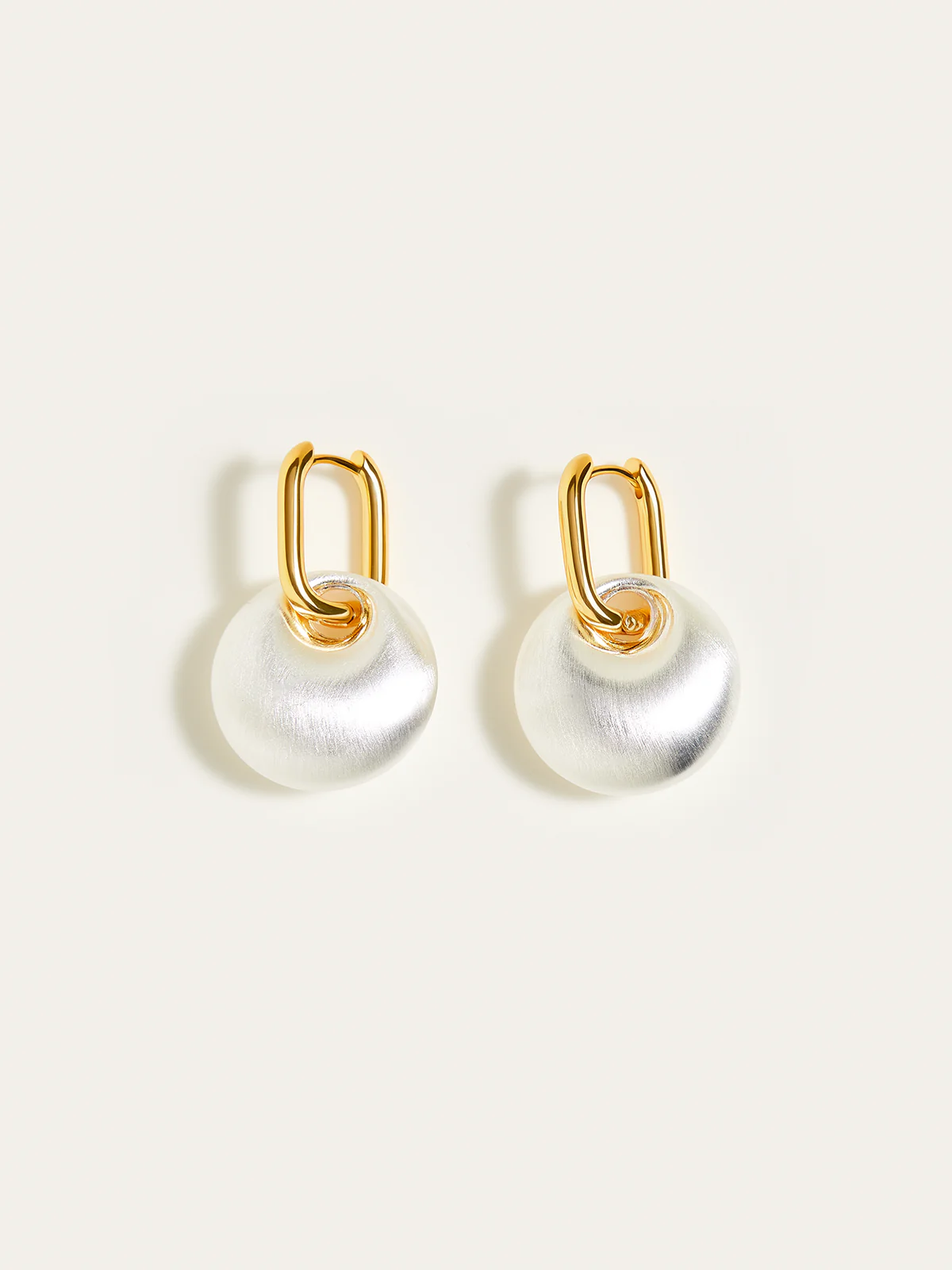 Matte Pearl Drop Earrings - Wholesalesil