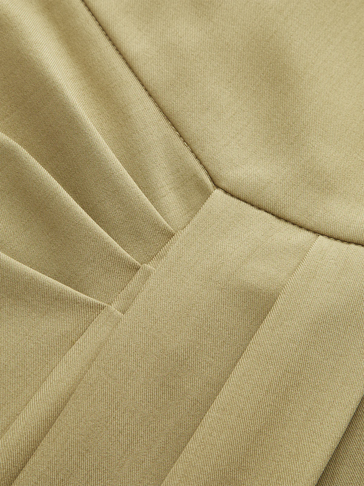 Asymmetric Ruched Mid-Waisted Pants - Wholesalesil