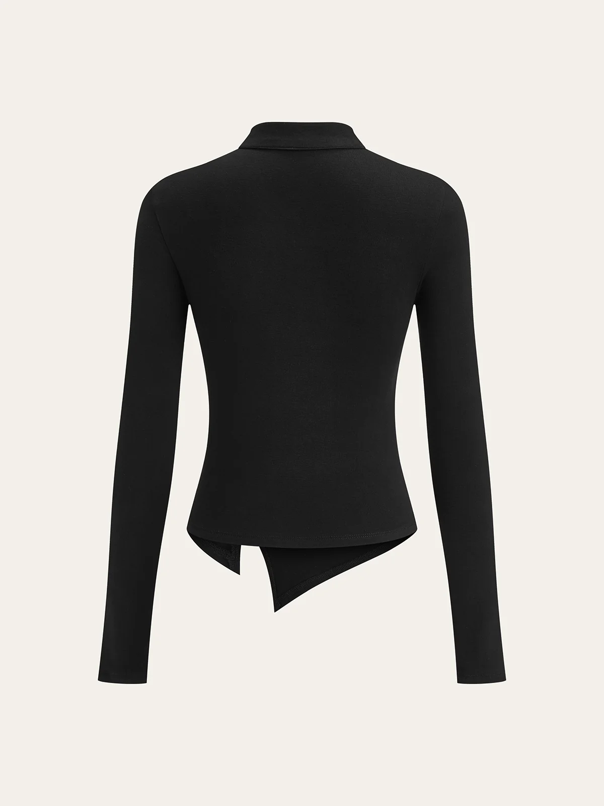 Asymmetric Metal Butterfly Detail Top - Wholesalesil