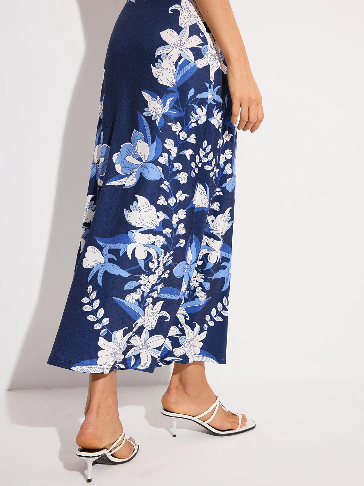 Floral Print Maxi Dress - Wholesalesil